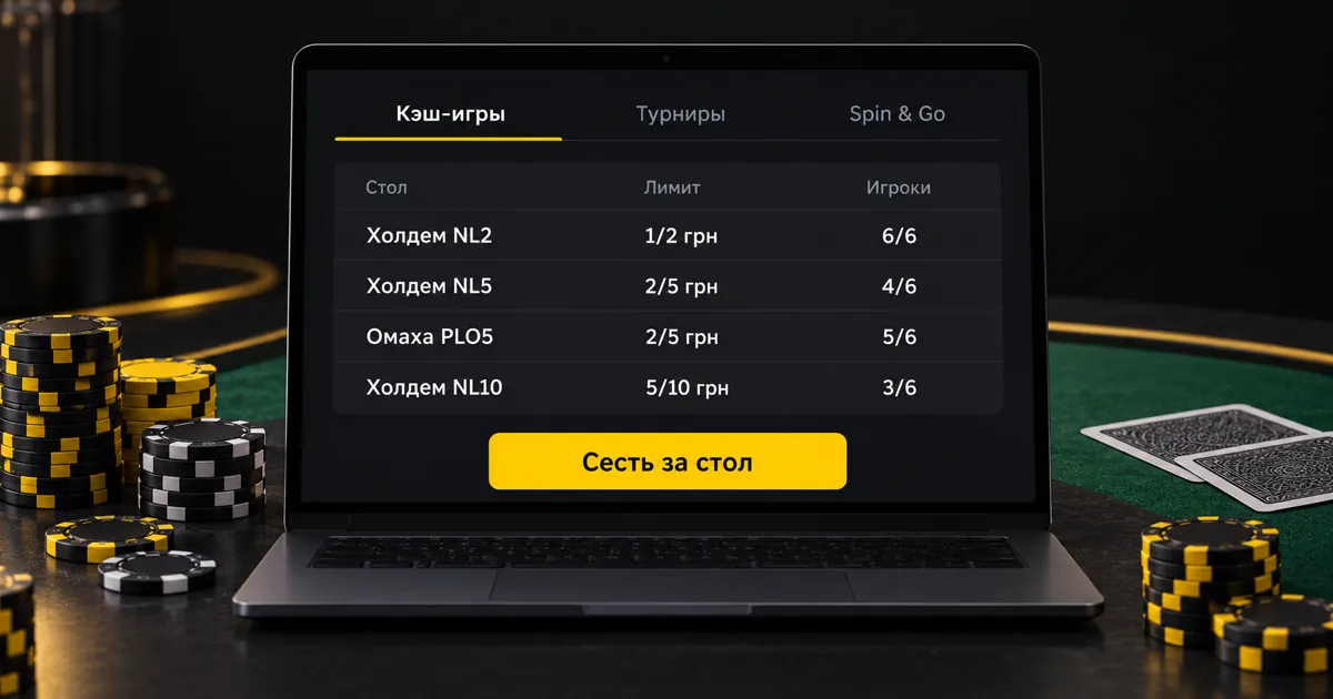 Лобби кэш-игр на микролимитах: столы NL2, NL5 и PLO5